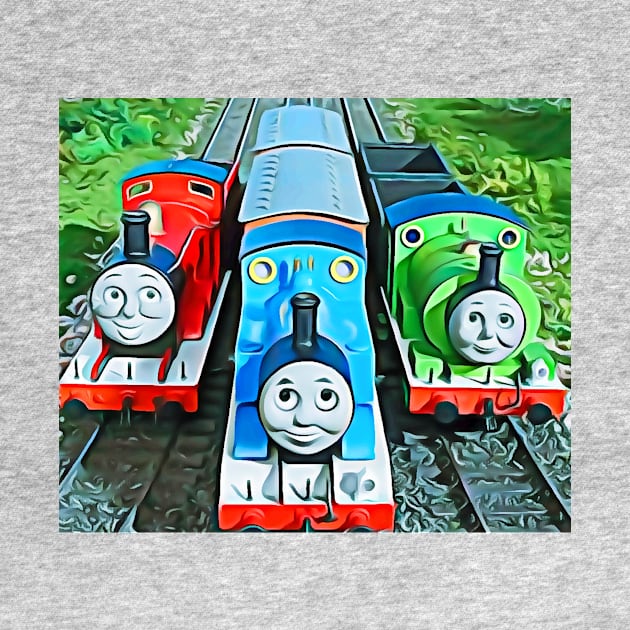 Thomas James & Percy by jsart2020